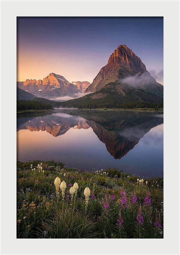 Many Glacier Valley At Dawn
