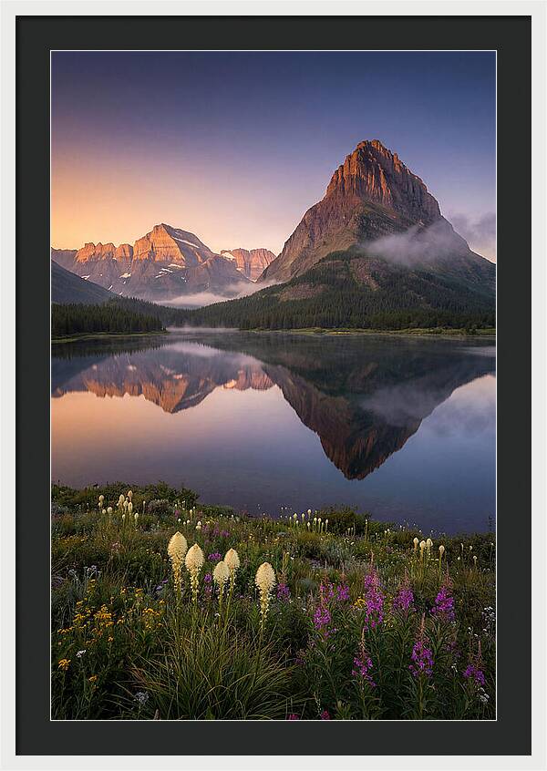 Many Glacier Valley At Dawn