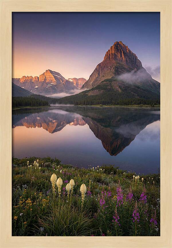 Many Glacier Valley At Dawn