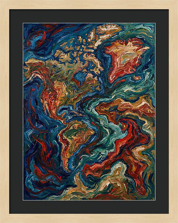 Map Of Vibrant Currents