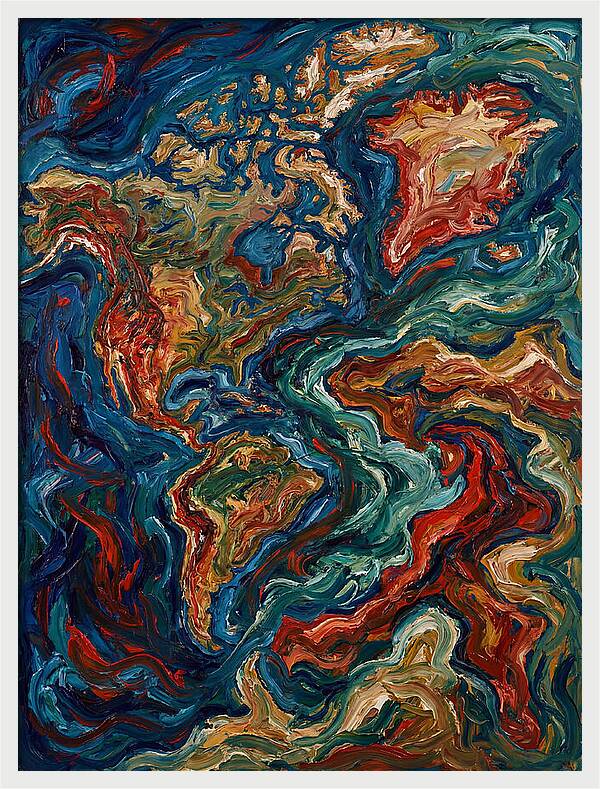Map Of Vibrant Currents