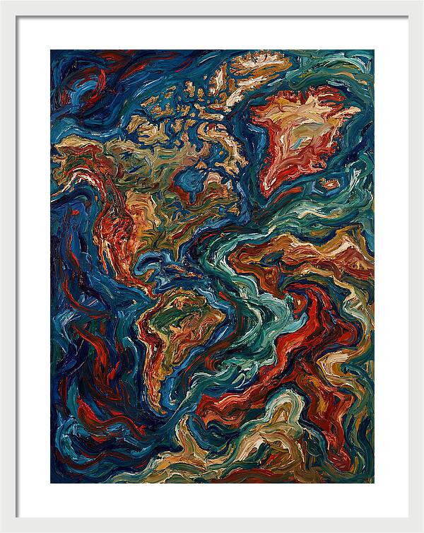 Map Of Vibrant Currents