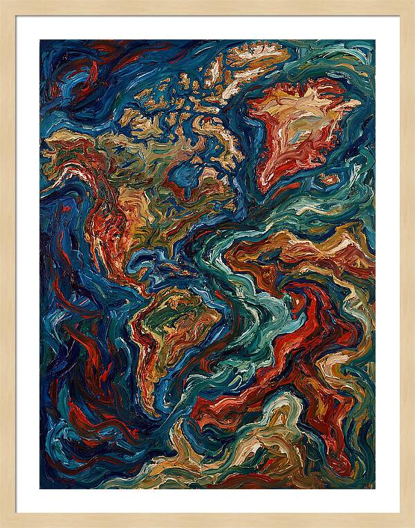 Map Of Vibrant Currents