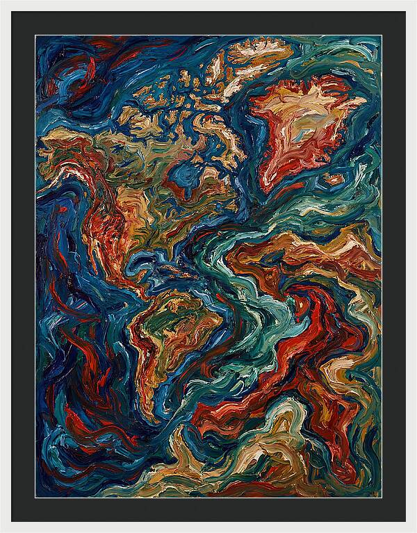 Map Of Vibrant Currents