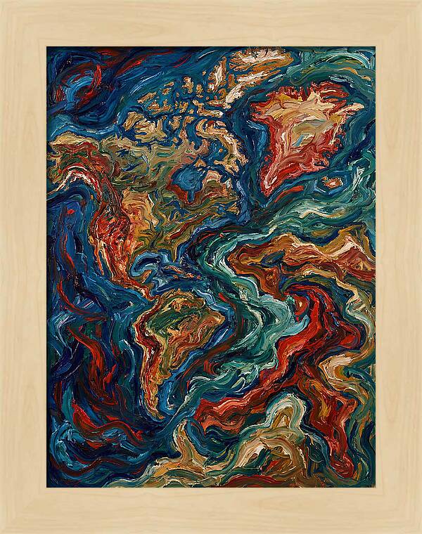 Map Of Vibrant Currents