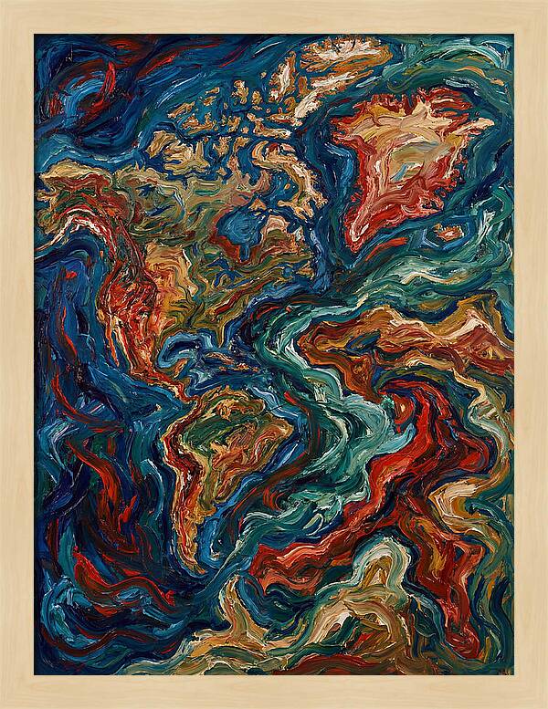 Map Of Vibrant Currents