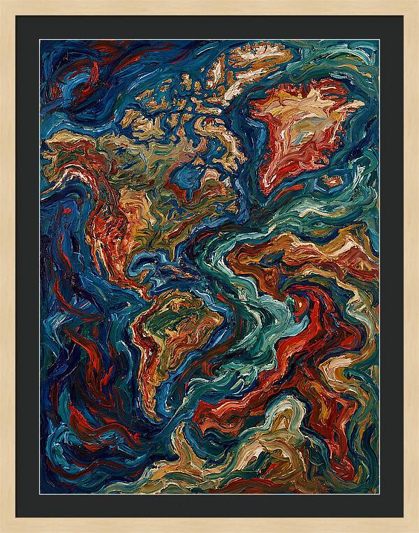 Map Of Vibrant Currents
