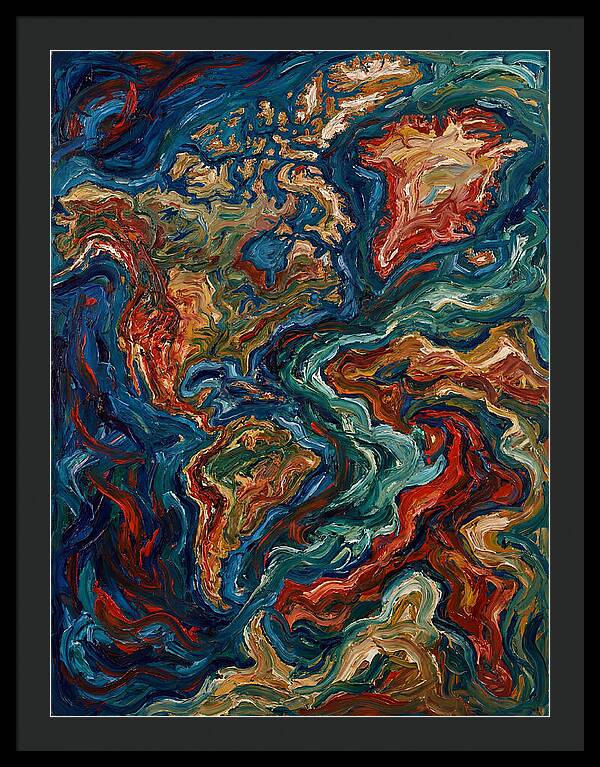 Map Of Vibrant Currents
