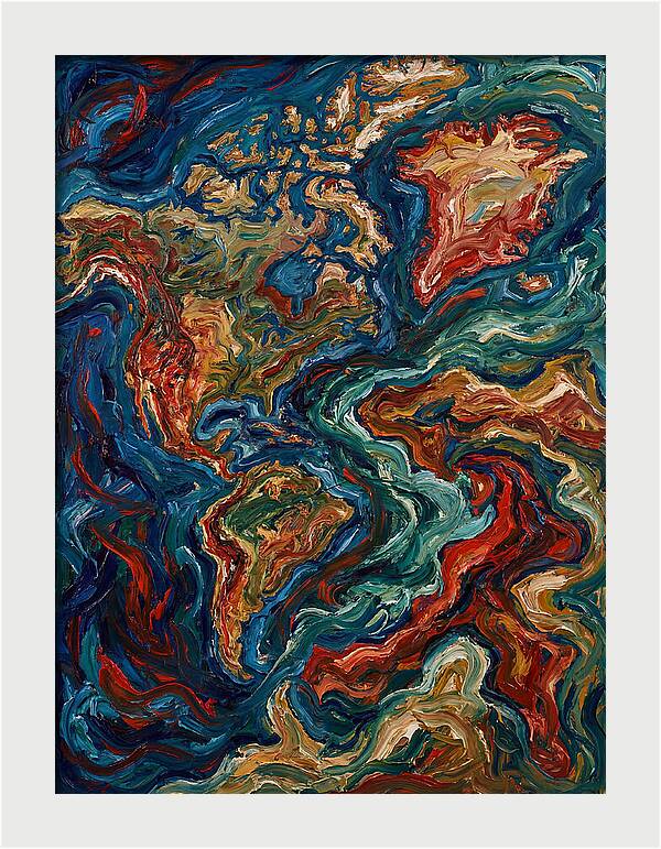 Map Of Vibrant Currents