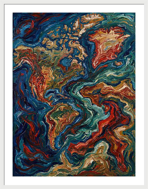 Map Of Vibrant Currents