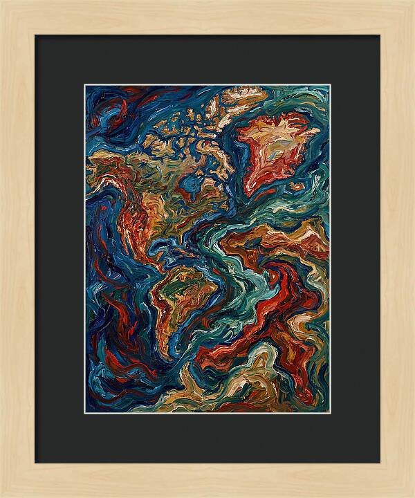 Map Of Vibrant Currents