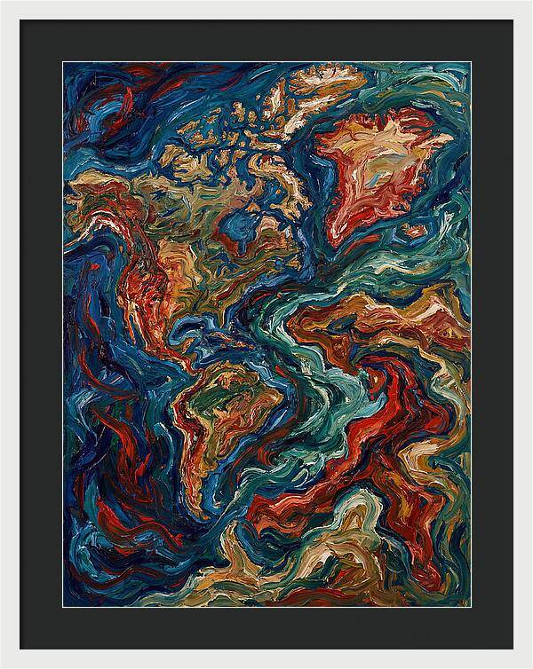 Map Of Vibrant Currents