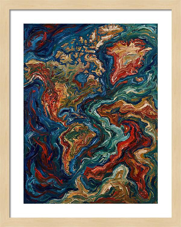 Map Of Vibrant Currents