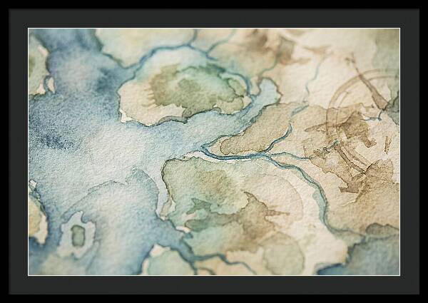 Map Watercolor Landscape