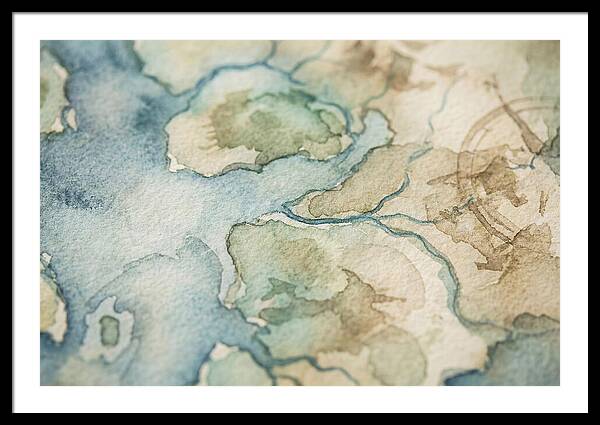 Map Watercolor Landscape