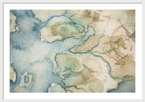 Map Watercolor Landscape