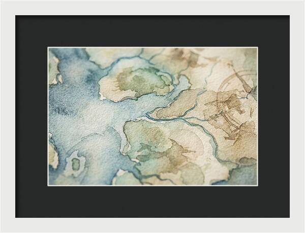 Map Watercolor Landscape