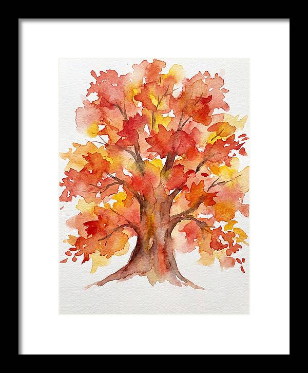 Maple Tree In Autumn Hues
