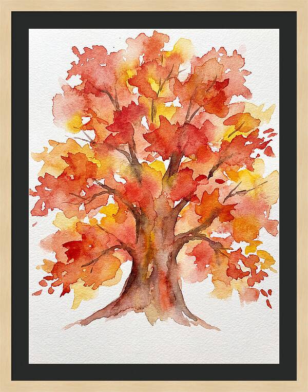 Maple Tree In Autumn Hues