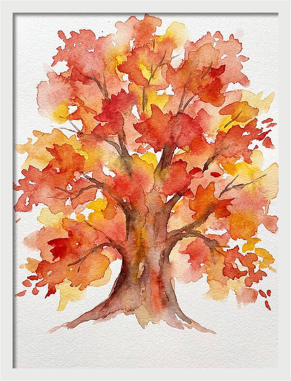 Maple Tree In Autumn Hues