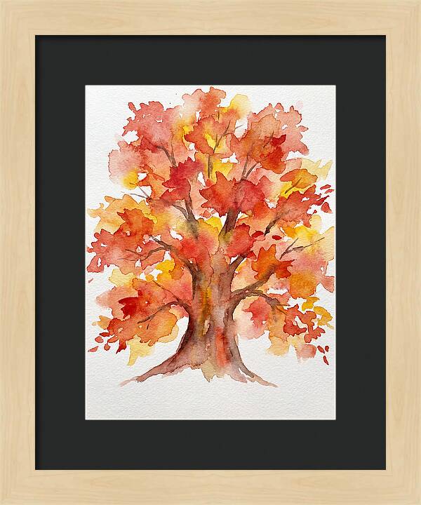 Maple Tree In Autumn Hues