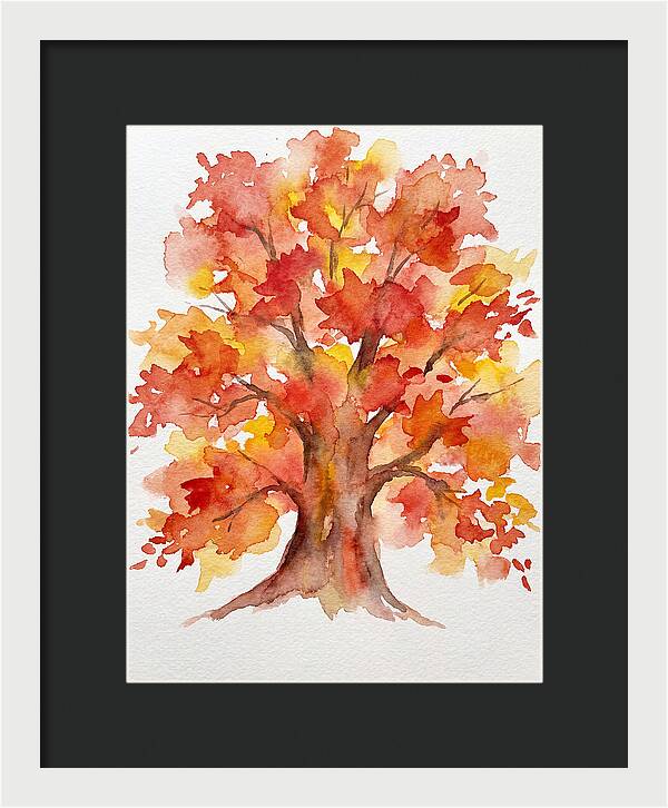 Maple Tree In Autumn Hues