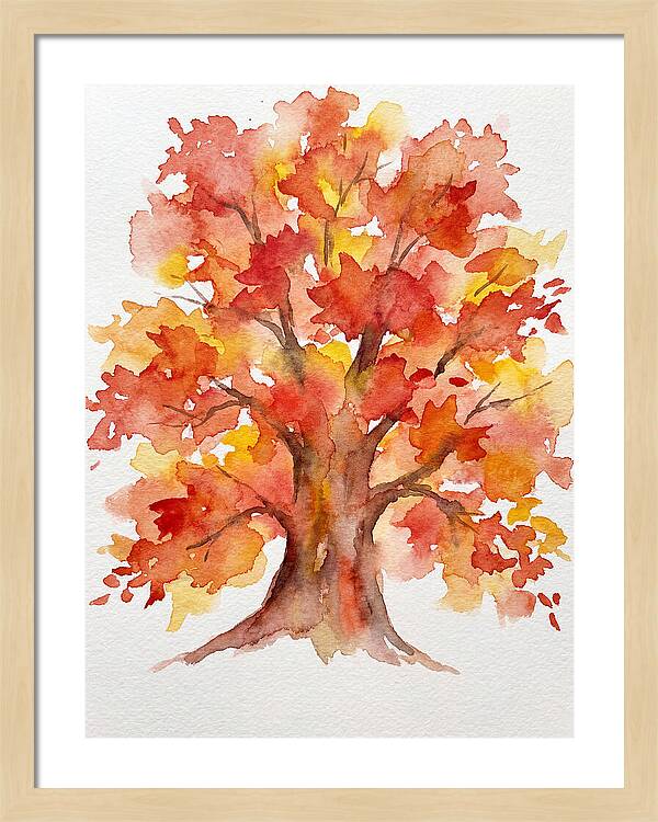 Maple Tree In Autumn Hues