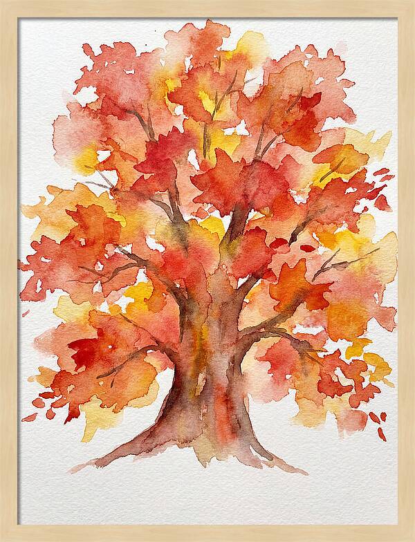 Maple Tree In Autumn Hues
