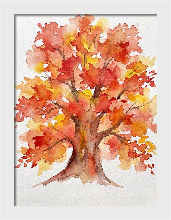 Maple Tree In Autumn Hues