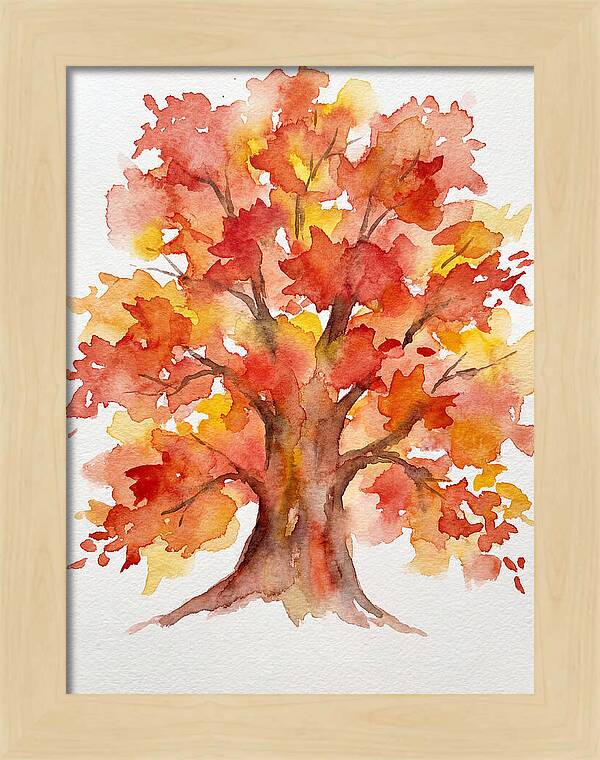 Maple Tree In Autumn Hues