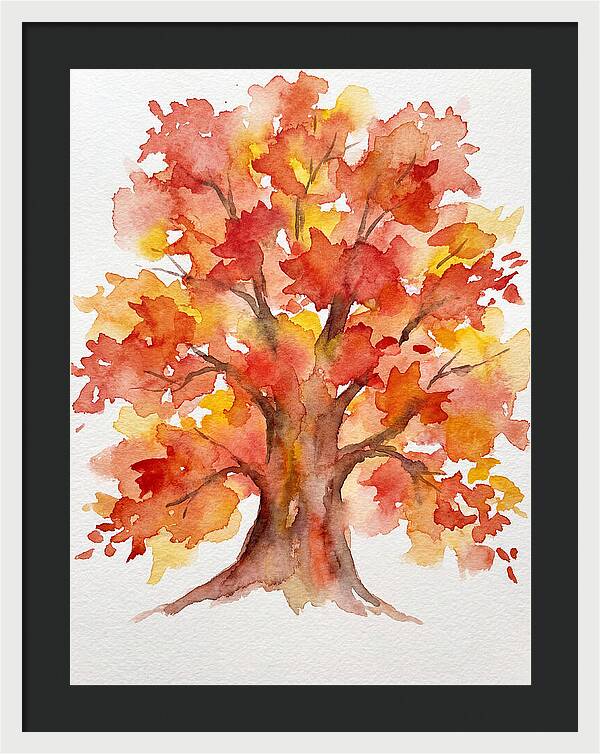 Maple Tree In Autumn Hues