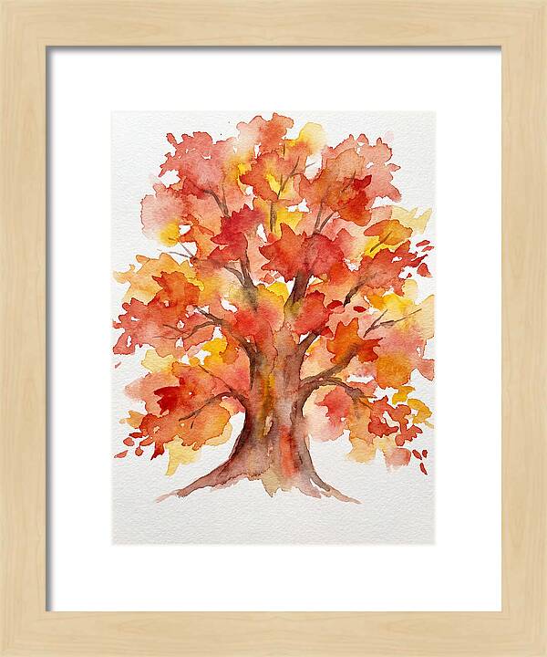 Maple Tree In Autumn Hues
