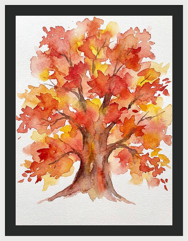 Maple Tree In Autumn Hues
