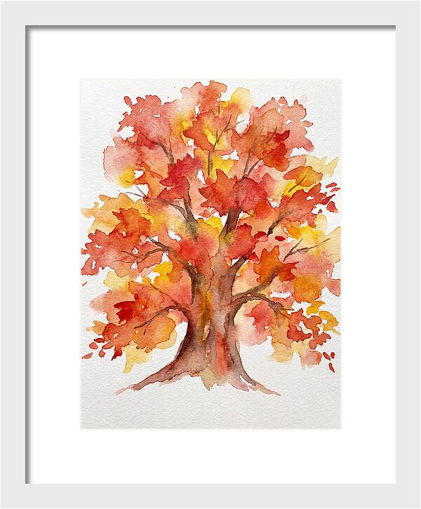 Maple Tree In Autumn Hues