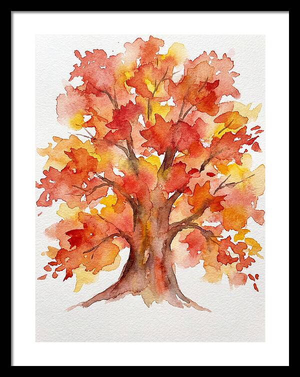 Maple Tree In Autumn Hues