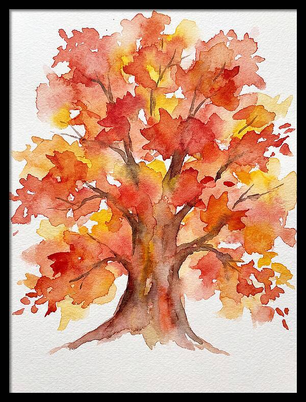 Maple Tree In Autumn Hues