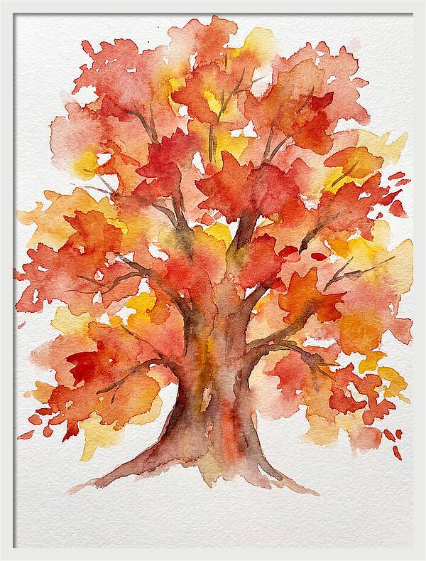 Maple Tree In Autumn Hues