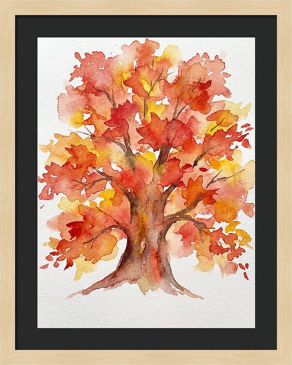 Maple Tree In Autumn Hues