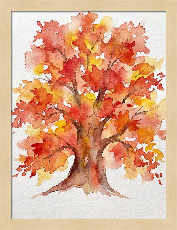 Maple Tree In Autumn Hues