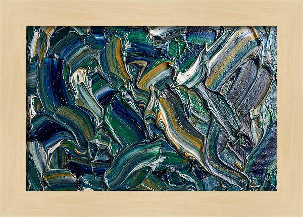 Marble Texture In Blue And Green