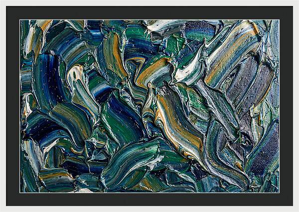 Marble Texture In Blue And Green