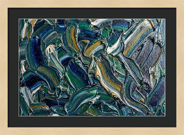 Marble Texture In Blue And Green