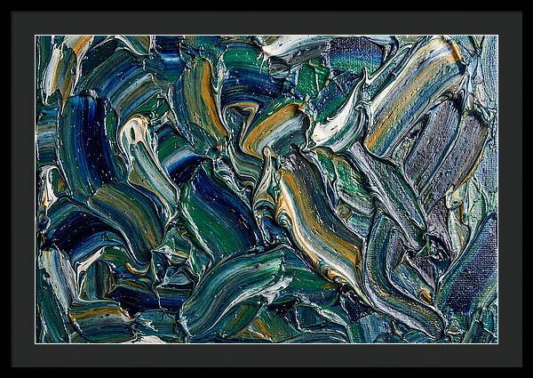 Marble Texture In Blue And Green