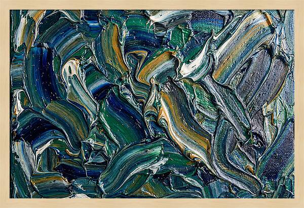 Marble Texture In Blue And Green