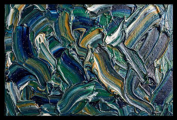 Marble Texture In Blue And Green