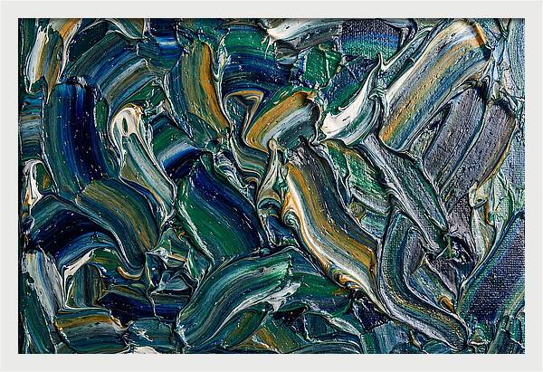 Marble Texture In Blue And Green