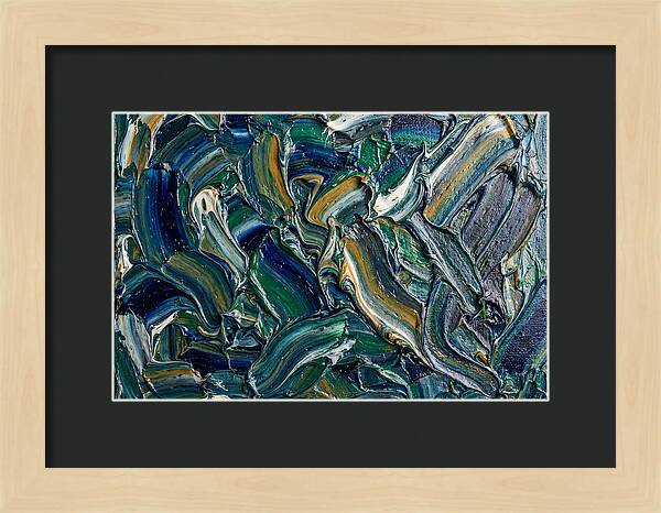 Marble Texture In Blue And Green