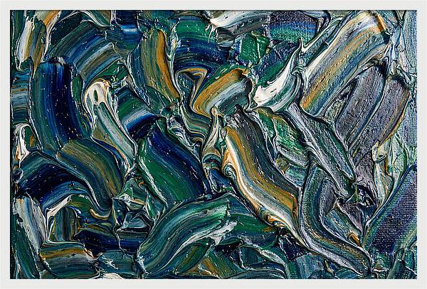 Marble Texture In Blue And Green
