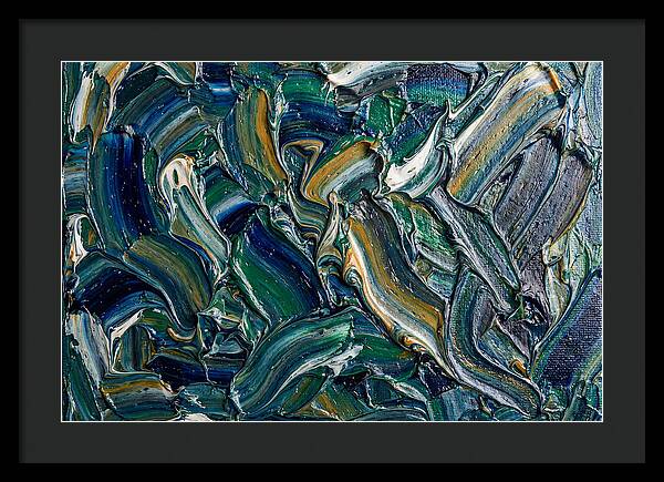 Marble Texture In Blue And Green