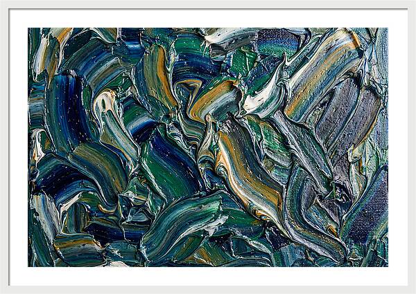 Marble Texture In Blue And Green